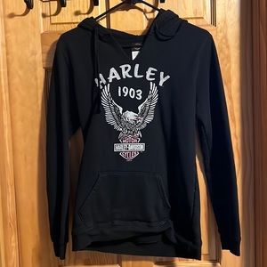 Harley Davidson women’s Medium v-neck hoodie